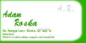 adam roska business card